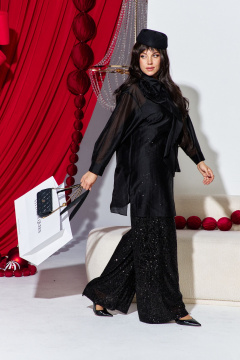 Блуза, брюки, топ Vittoria Queen 26853 черный - фото 3