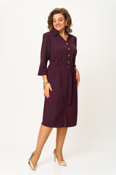 Платье БАГРЯНИЦА 5100 марсала - фото 3