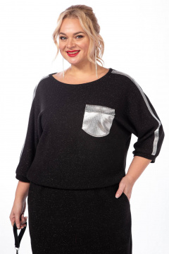 Платье СиБон 0216 черный - фото 2