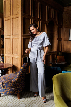 Блуза, брюки Beautiful&Free 6381 стальной - фото 5