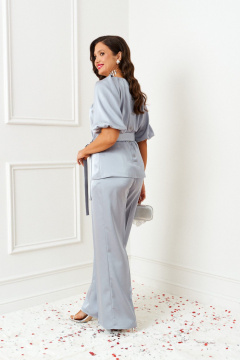 Блуза, брюки Beautiful&Free 6381 стальной - фото 3