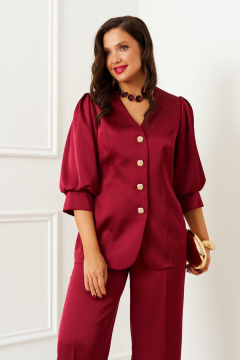 Брюки, жакет Beautiful&Free 6382 бордо - фото 4