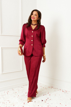 Брюки, жакет Beautiful&Free 6382 бордо - фото 2