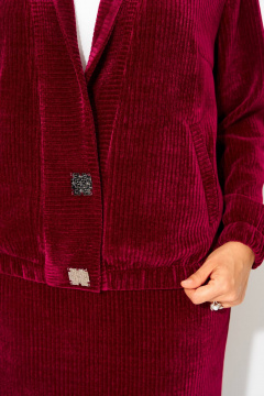 Жакет, юбка Liliana 1487 винный - фото 5