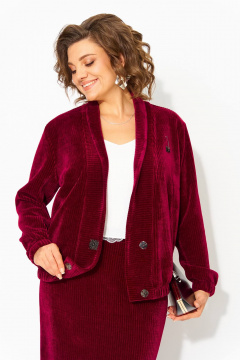 Жакет, юбка Liliana 1487 винный - фото 4