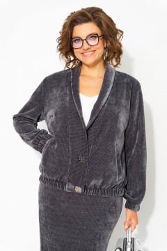 Жакет, юбка Liliana 1487 графит - фото 3