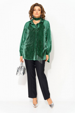 Блуза Liliana 1496 зеленый - фото 3