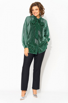 Блуза Liliana 1496 зеленый - фото 2