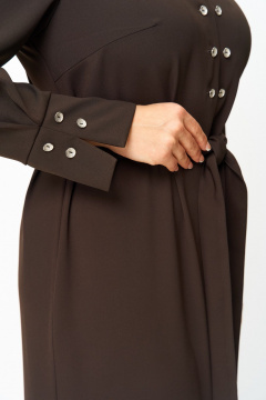 Платье ANASTASIA MAK 1296 коричневый - фото 5