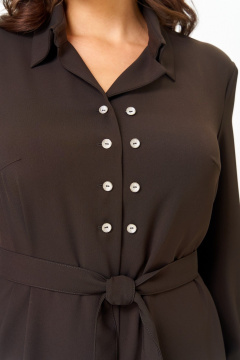 Платье ANASTASIA MAK 1296 коричневый - фото 3