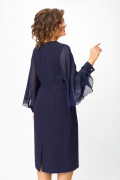 Платье ANASTASIA MAK 1299 синий - фото 2