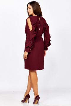 Платье Мишель стиль 1336 винный - фото 4
