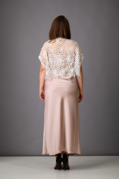 Накидка, платье Rosheli 1166 молочный/бежевый - фото 3