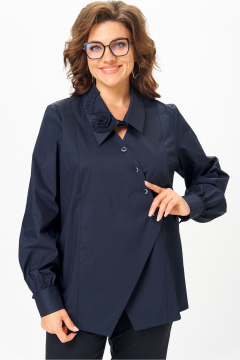 Блуза Michel chic 789 дымчато-синий - фото 1