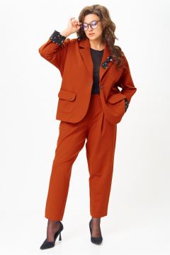 Брюки, жакет Michel chic 1437 терракот - фото 2