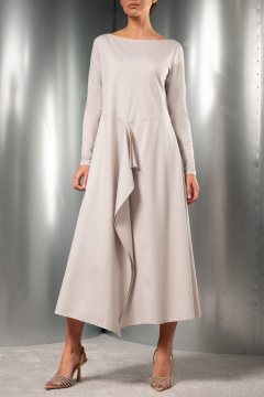 Платье Erika Laurent 7366-1 бежевый - фото 1