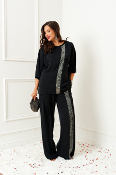 Блуза, брюки Beautiful&Free 6396 черный - фото 4