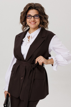 Жакет Anelli 1502 блестящий каштан - фото 1