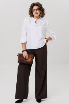 Брюки Anelli 1702 блестящий каштан - фото 4