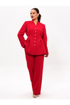 Брюки, жакет Liona Style 954 красный - фото 4