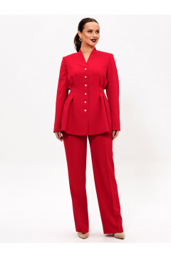Брюки, жакет Liona Style 954 красный - фото 2