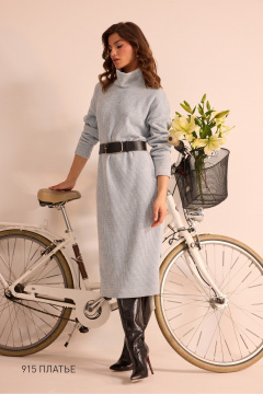 Платье NiV NiV fashion 915 голубой - фото 2