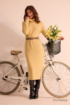 Платье NiV NiV fashion 916 солнечно-жёлтый - фото 1