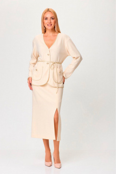 Жакет, юбка Gamma Gracia 792 кремовый - фото 2