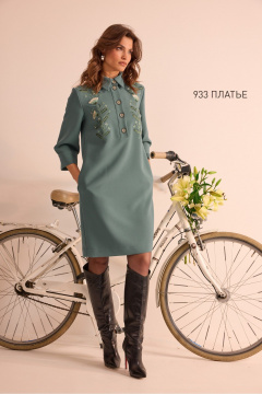 Платье NiV NiV fashion 933 бирюза - фото 4