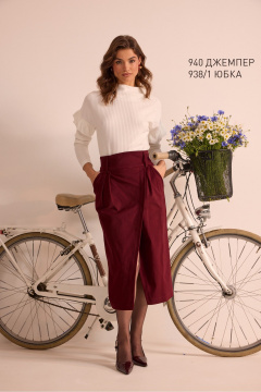 Джемпер NiV NiV fashion 940 молочный - фото 3