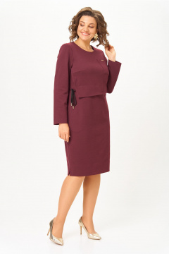 Платье Bonna Image 622/11 бордовый - фото 5