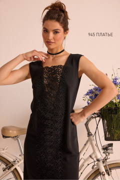 Платье NiV NiV fashion 945 черный - фото 3