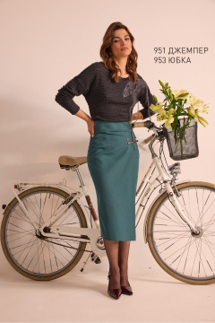 Юбка NiV NiV fashion 953 морская_волна - фото 2