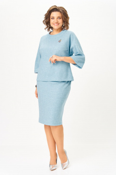 Блуза, юбка Bonna Image 757/7 голубой - фото 2