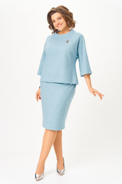 Блуза, юбка Bonna Image 757/7 голубой - фото 1