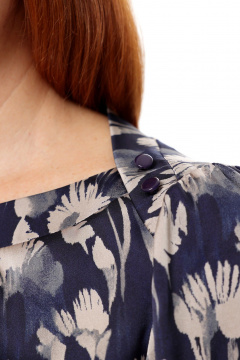 Блуза Соджи 683 синий - фото 5