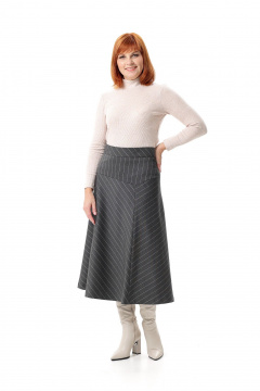 Юбка Соджи 687 серый - фото 2