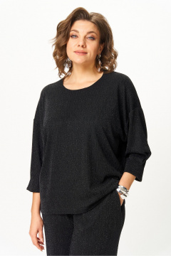 Блуза, брюки БАГРЯНИЦА 5102 черный_блеск - фото 5