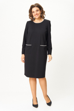 Платье БАГРЯНИЦА 5104 черный - фото 1