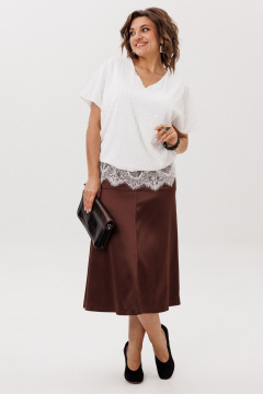 Юбка Anelli 1510 жженная_карамель - фото 3