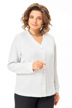 Кардиган Swallow 889.2 серебристый - фото 4