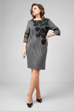 Платье Erika Laurent 1282-3 серый - фото 3