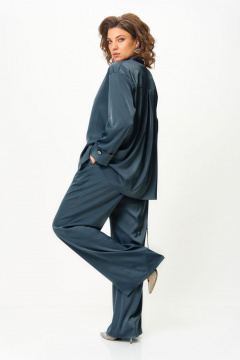 Блуза, брюки Aira Style 24245 индиго - фото 3