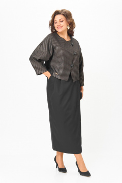 Жакет, юбка Michel chic 1443 черный_золото - фото 4