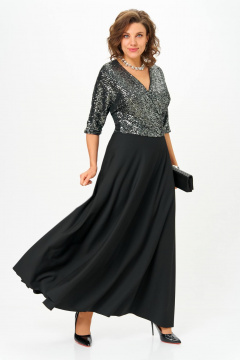 Платье Anastasia 1307 черный - фото 2