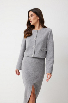 Юбка T.N.D М372/1 серый - фото 5