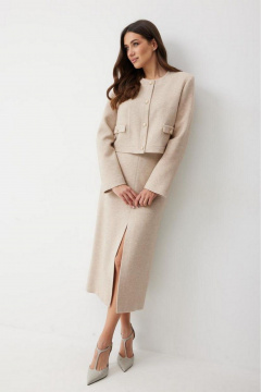 Юбка T.N.D М372/2 бежевый - фото 5