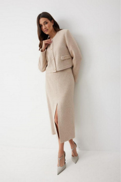 Юбка T.N.D М372/2 бежевый - фото 3