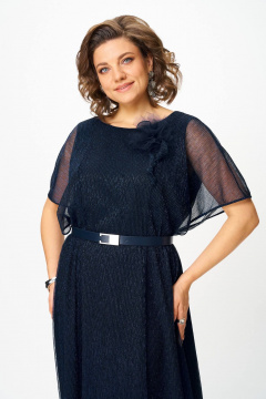 Платье Slaviaelit 561 синий - фото 4