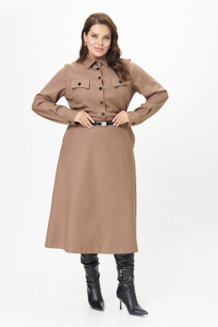 Платье AVA fashion М-160 капучино - фото 5